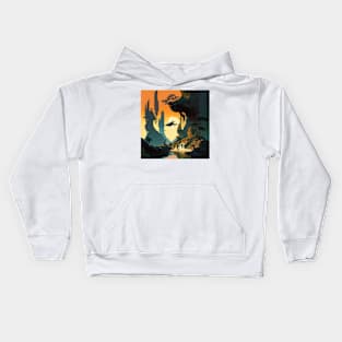 alien planet Kids Hoodie